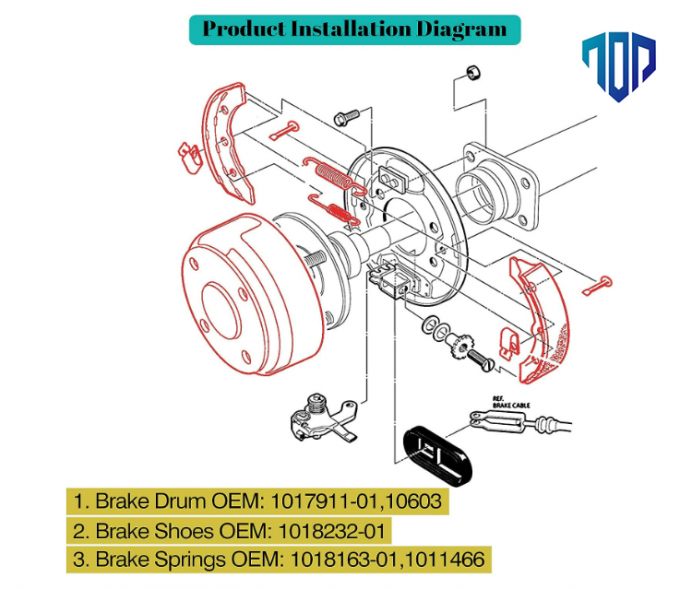 Precedent OEM Club Car Ds Brake Drum Hub Assembly 101791101