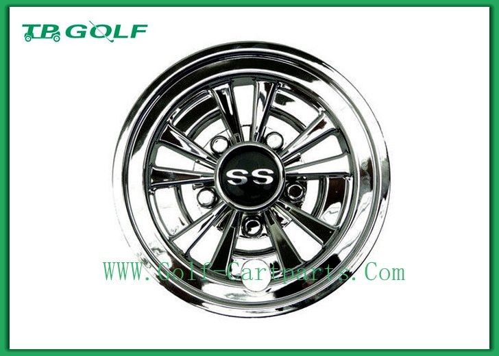 10 Spoke SS Golf Cart Wheel Covers Hub Caps 8 Inch W8 For Club Car Ezgo