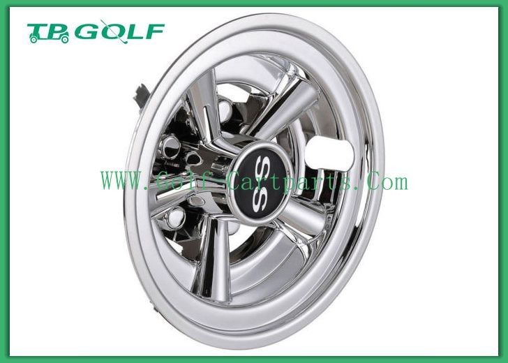 Strong 8 Inch Golf Cart Hubcaps Spinners Easy Installation 2.8 Pounds Weight