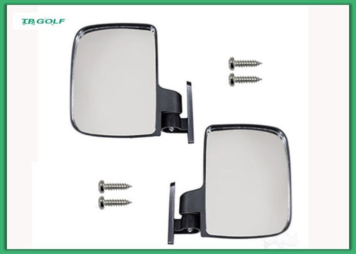 Universal Sporty Golf Cart Side View Mirrors Extra Wide Rear View Mirror