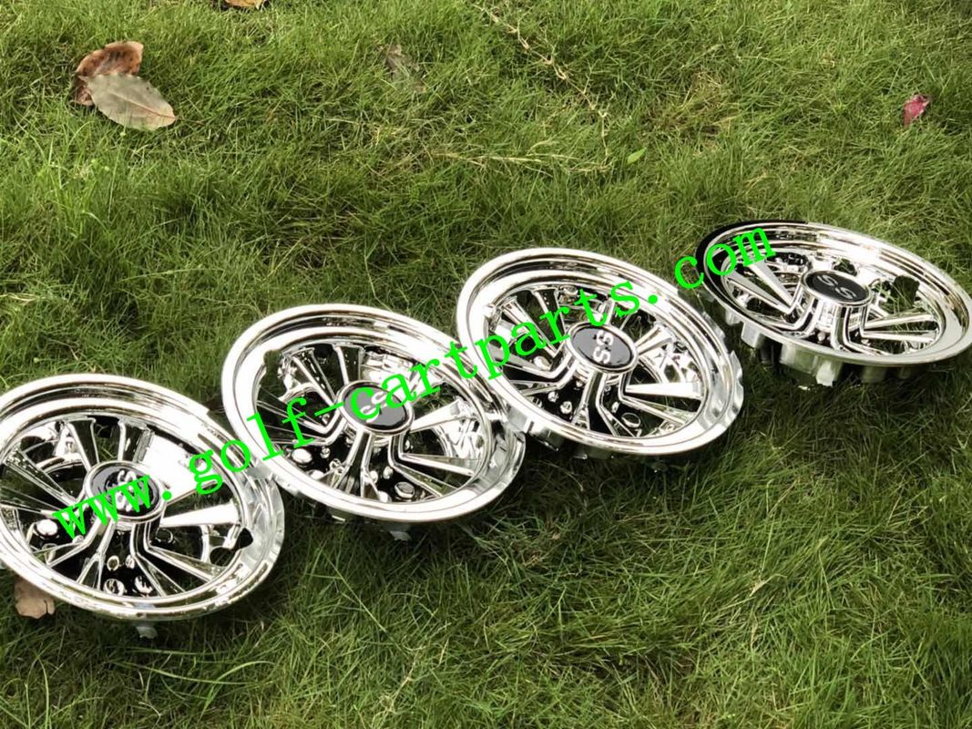 8 Inch Golf Cart Wheel Covers Universal Fit Set of 4 Easy Installation