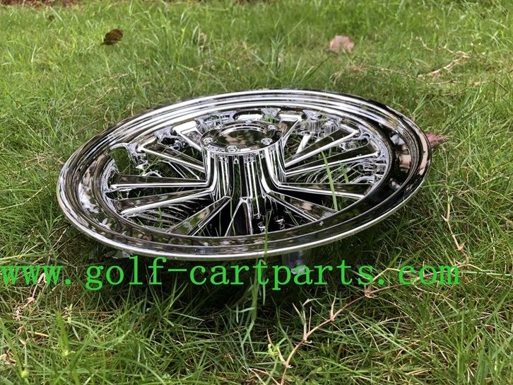 Durable Chrome 8 " Golf Cart Wheel Covers Set Of 4 For Ezgo ／ Yamaha