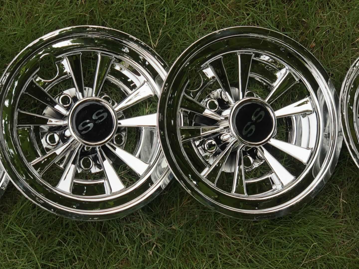 8 Inch Golf Cart Wheel Covers Universal Fit Set of 4 Easy Installation