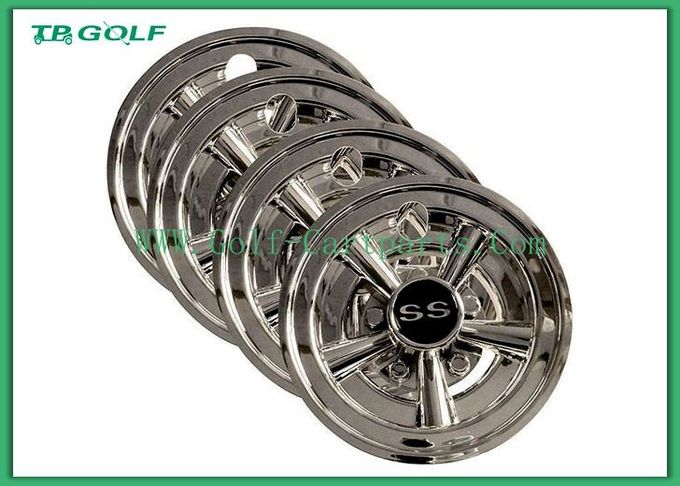 10 Spoke SS Golf Cart Wheel Covers Hub Caps 8 Inch W-8 For Club Car Ezgo
