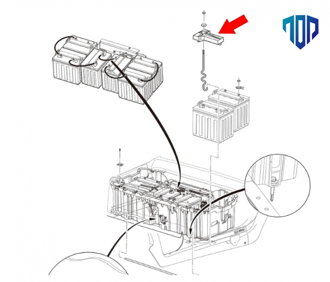 Battery Relocation Bracket Dependable Relocation Kit 12V Simple