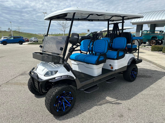 EV4+2G 25mph Electrical Golf Cart Customizable Color High End Upgradeable