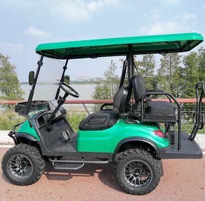 Off Road Electric Lifted Golf Cart 10 Inch TFT IP66 CARplay Display 4 Seater Mini