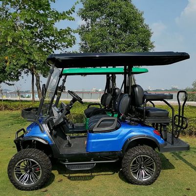 4 Person Electric Golf Cart 4 Wheel Disc Brake Mini 10 Inch Display 14 Inch