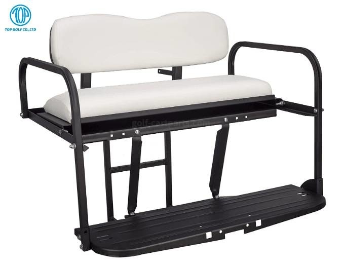 OEM Available Golf Cart Flip Seats Kits using Steel Leather Material