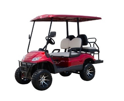 40km/H 4 Seat Lifted Golf Cart Ground Clearance 110mm 5KW AC MOTOR KDS