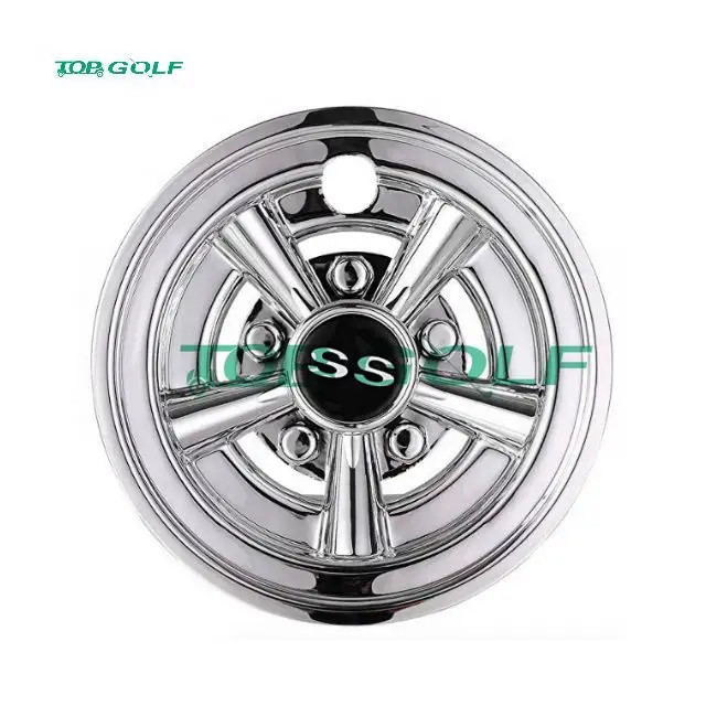 Aluminum Chrome Finishing Electric and Gas Golf Cart Wheel Cover 8inch
