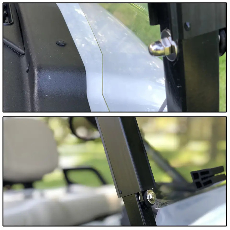 Tinted Folding Golf Cart Windshield Fit In Yamaha Drive2 2017-Up