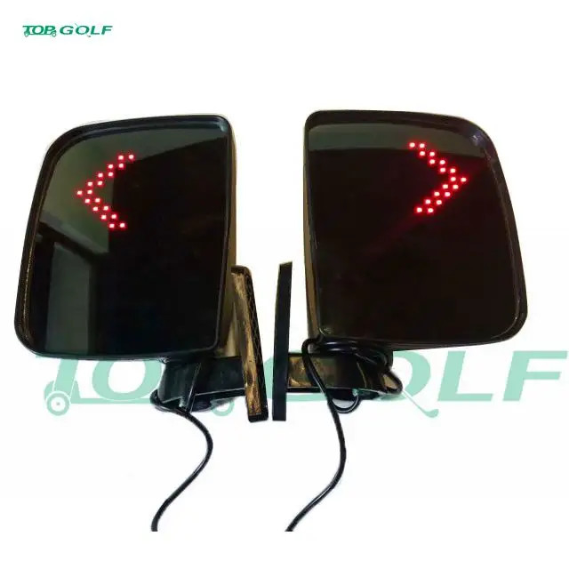 Universal Adjustable Golf Cart Folding Side View Mirrors For All Brands