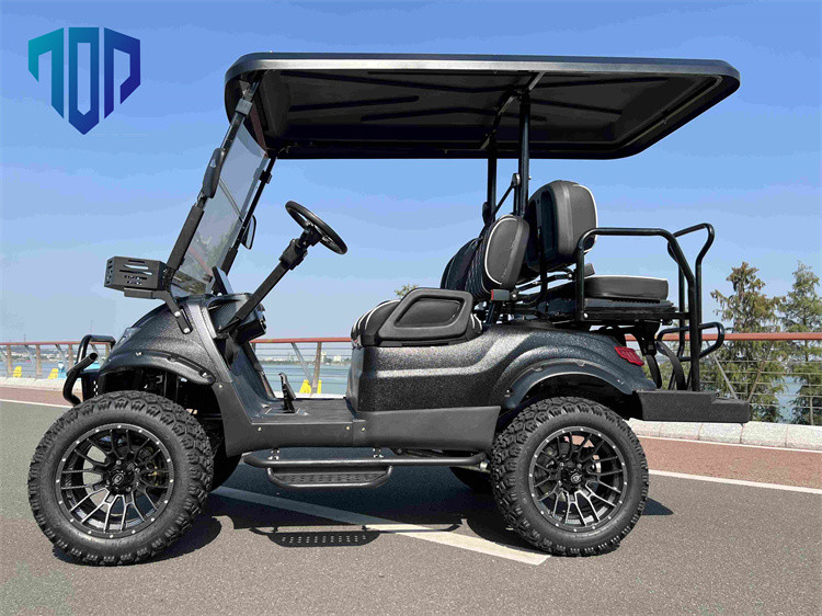 4 Seater Electrical Golf Cart , 48V Battery Golf Carts Maintenance Free