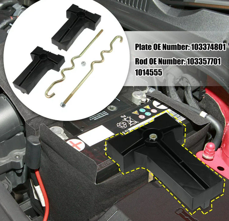 Battery Relocation Bracket Dependable Relocation Kit 12V Simple Installation Battery Hold Down