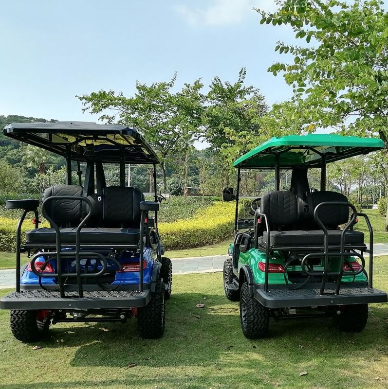 Mini 4 Wheel Disc Brake Electric Golf Cart 10 Inch TFT IP66 CARplay Display 60V 72V 4 Seater