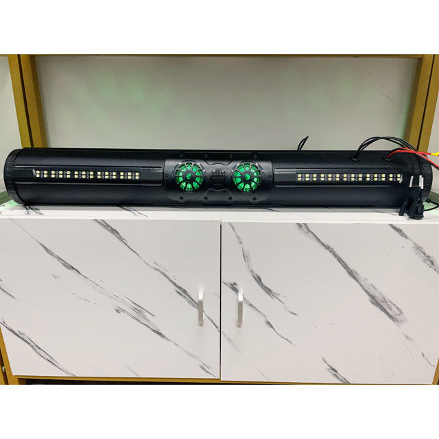Amplified ATV UTV Golf Cart BT Connector 8 Golf Cart Speaker Soundbar Waterproof With LED Lighting