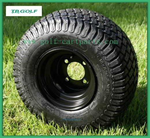 8 Inch Black Golf Cart Wheels And Tires Utility Cart Tires CE Certification