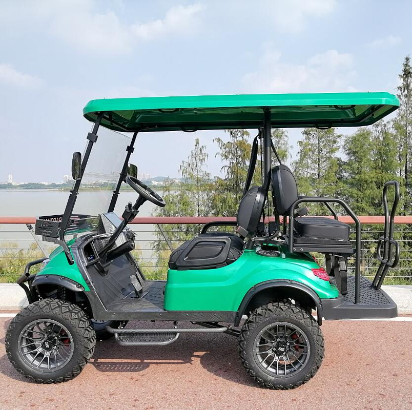 Heavy Duty 6 Inch Golf Cart Lift Kit with A-Arm Design and Longer Shock Travel for Club Car DS