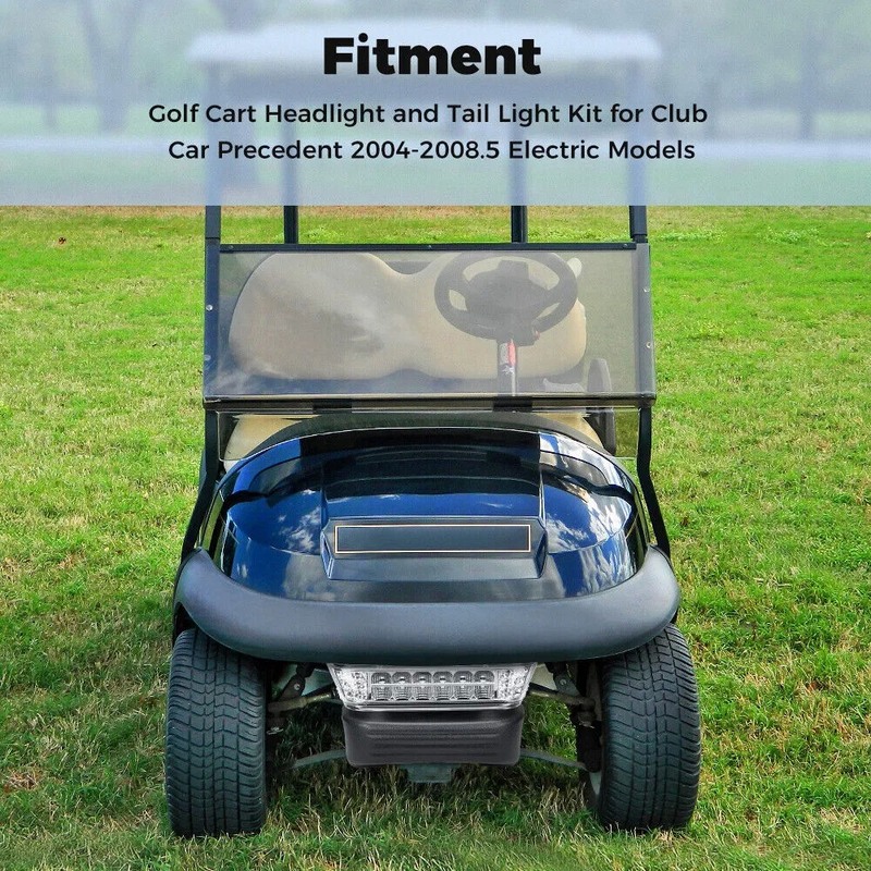 LED Light Kit for Club Car Precedent (2008.5-Up) with 12-48 Volts Operation and 10,000+ Operating Hours