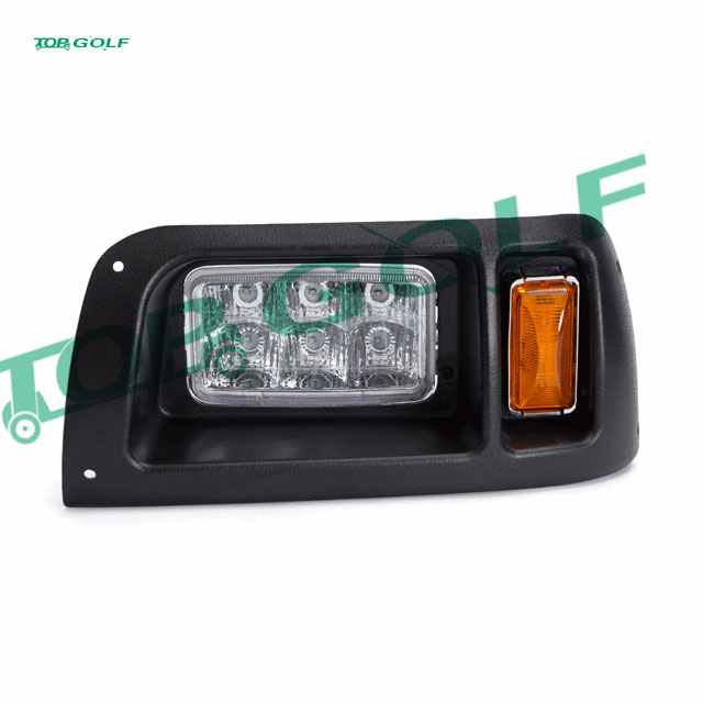 Golf Cart LED Light Kit with Halogen Headlight and LED Taillight Fits EZGO TXT