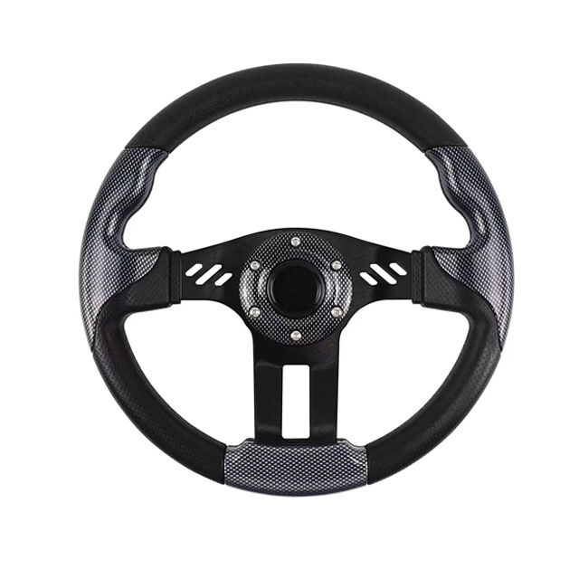 Manufacturers Direct Supply Red Golf Black Sliver Cart Steering Wheel Car Modified Car Accessories Electroplated Ceramic Steering Wheel