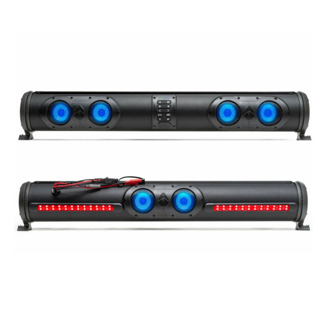 Golf Cart Speaker Amplified ATV UTV Bt Connector 8 Speaker Soundbar Waterproof with LED Lighting