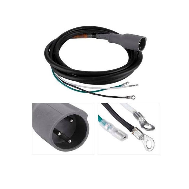 48V Charger Plug for Club Car DS & Precedent 1, 3-Pin Male Plug With DC Cordset, Replaces OEM# 101828901 103429001 101128901