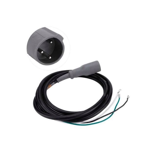 48V Charger Plug for Club Car DS & Precedent 1, 3-Pin Male Plug With DC Cordset, Replaces OEM# 101828901 103429001 101128901