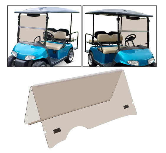 For EZGO RXV Clear Windshield 2008-UP Folding Style *New In Box Golf Cart Part*