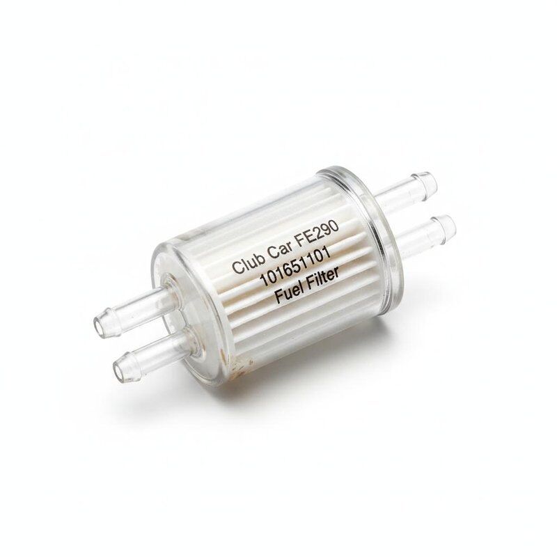 Club Car FE290 Inline Fuel Filter 101651101 Clear Plastic Golf Cart Replacement Part
