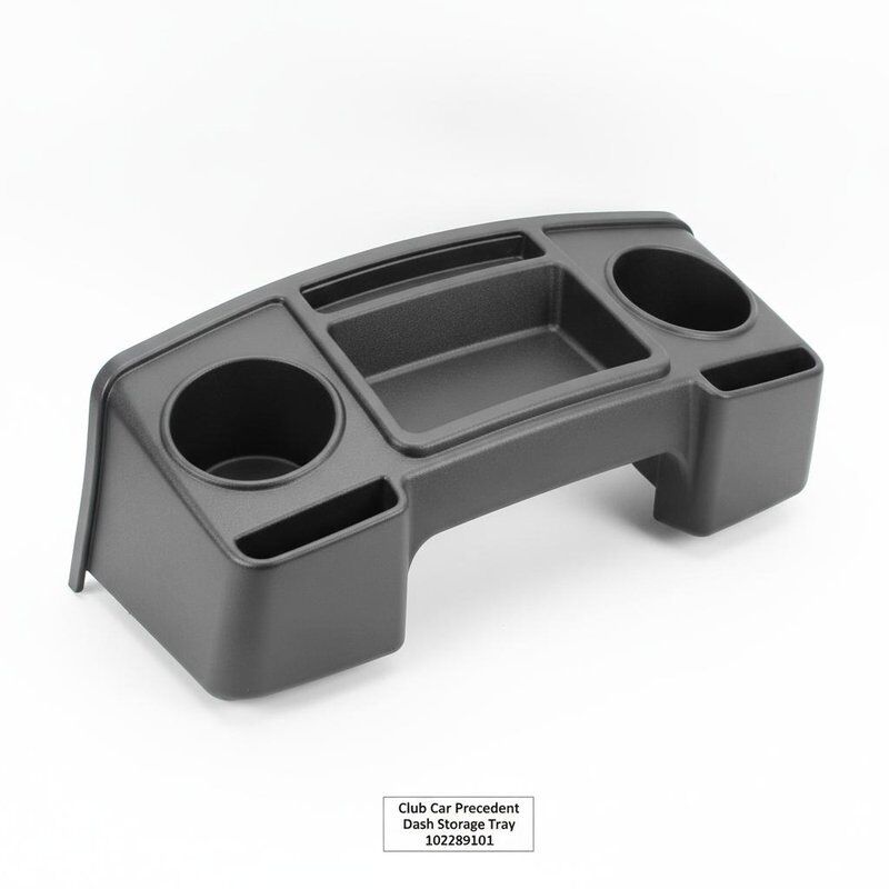 Club Car Precedent Dash Storage Tray 102289101 Black Plastic Golf Cart Replacement Part