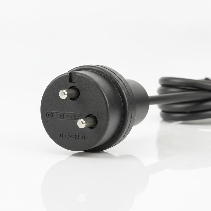 Club Car 36V Charger Cord Plug 1016433-01 OEM Replacement Round Three Pin Design Molded Weatherproof Body