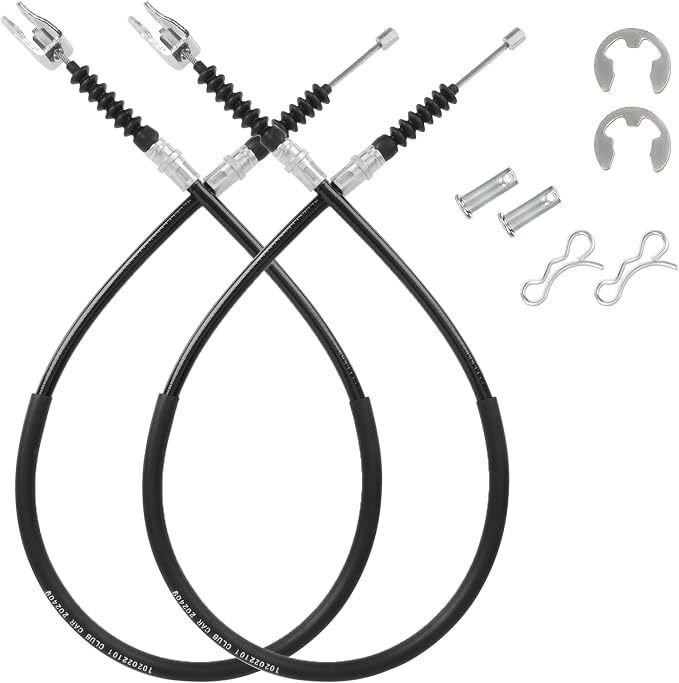 Club Car DS Brake Cable Set 102022101 OEM Replacement Complete Two Pair Set Vinyl Coated Steel