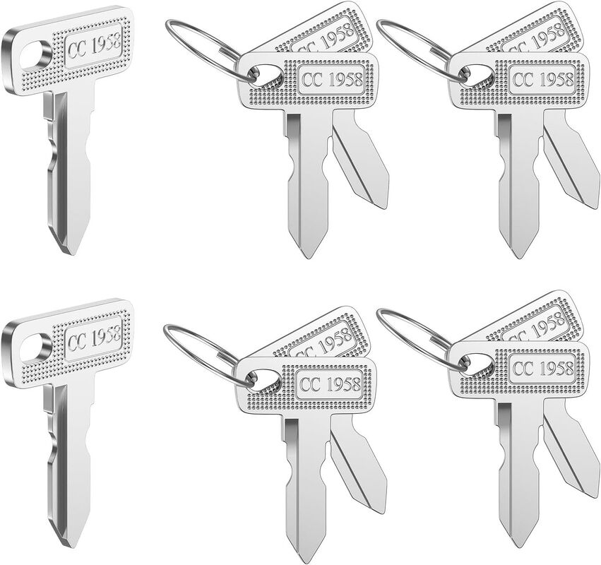 Club Car DS Precedent Ignition Keys 1012505 Premium Upgrade Spare Key Pair Durable Brass Blank