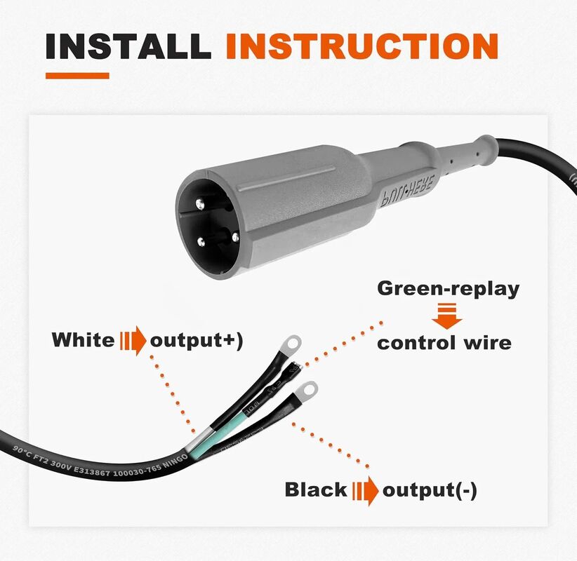 48V Charger Cord for Club Car, Replaces OEM 101828901/1018289-01