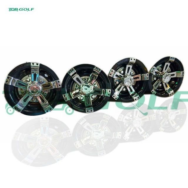 Electric And Gas Golf Cart Parts Sport Wheel Cover Customized Color