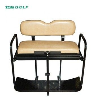 Buff Leather Club Car DS Golf Cart Rear Flip Seat Kit