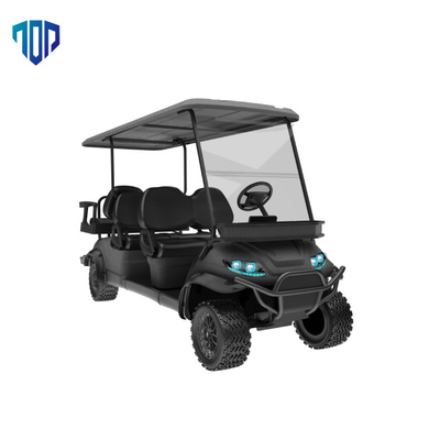 48V 5KW Carbon Fiber Dashboard 6 Seaters Golf Cart