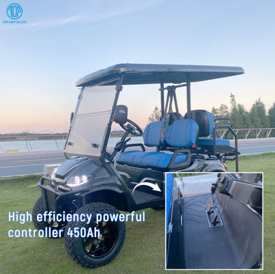 KDS Mini Electric Lifted Golf Cart 4 Wheel Disc Brake 10 Inch Screen 4 Seater Club Car