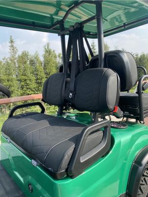 Smart Keyless Start Electric Golf Carts 4 Wheel Disc Brake 10 Inch IP66 Display 4 Seater