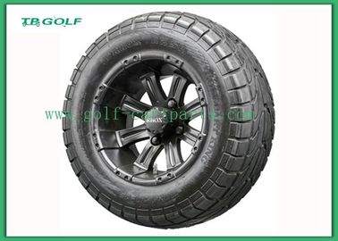Black 12 Inch Golf Cart Street Tires Mud Buster Golf Cart Tires With Rims