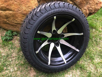 12&quot; Chrome Wheel and Kenda ProTour 205/35R12 Golf Cart Tire No Nuts