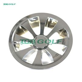 10&quot; Turbine Golf Cart Wheel Covers Hub Caps Plastic Material Easy To Install