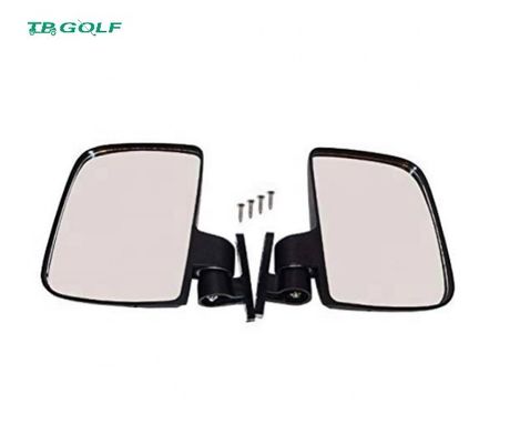 Durable Golf Cart Side Mirrors Universal Mount With Turn Signal 0.9kg Weight