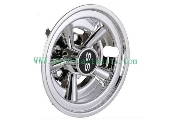 Split Spoke Chrome Golf Cart Wheel Covers Golf Cart Parts And Accessories