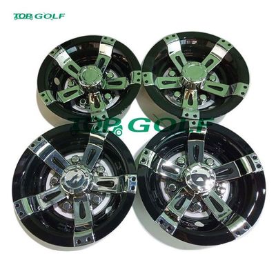 10 Inch Golf Cart Wheel Covers Black Chrome Rhox Vegas Wheel Cover 608291model